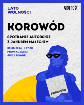 "Korowód" - spotkanie autorskie z Jakubem Małeckim